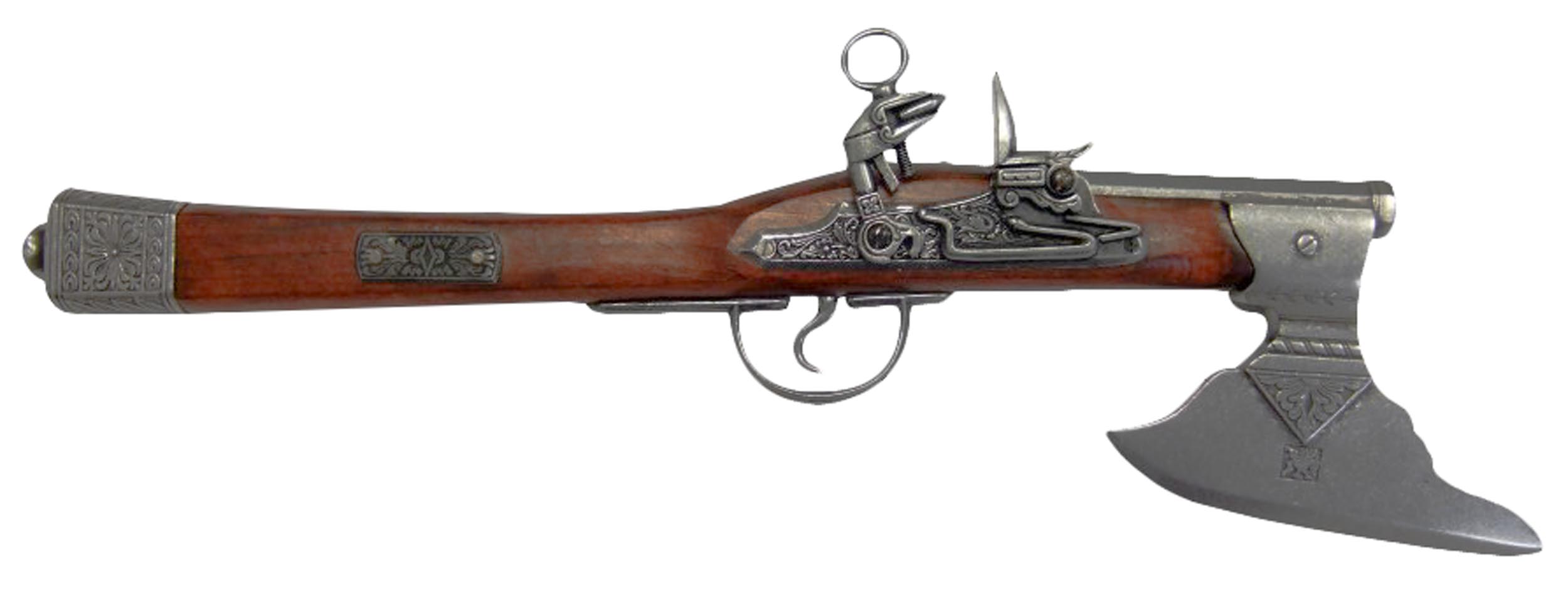 Réplique décorative Denix de pistolet hache du XVIIème siècle