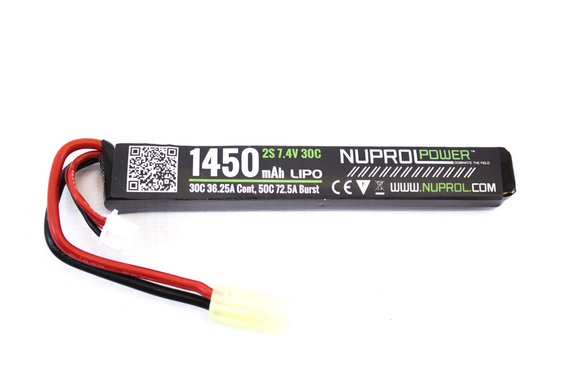 Batterie LiPo stick 7,4 v/1450 mAh 30C - Connecteurs Mini Tamiya