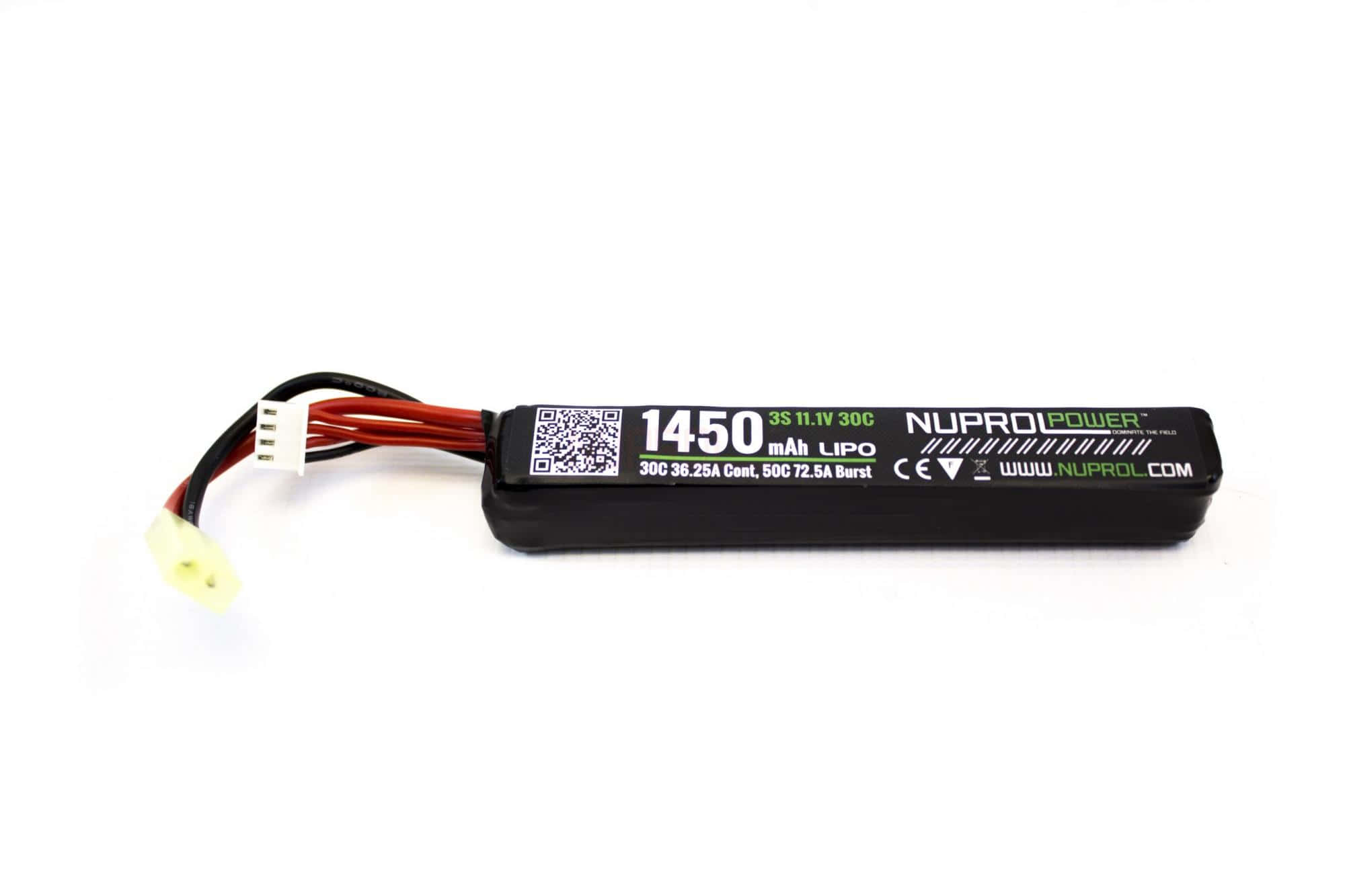 Batterie LiPo stick 11,1 v/1450 mAh 30C - Connecteurs Mini Tamiya