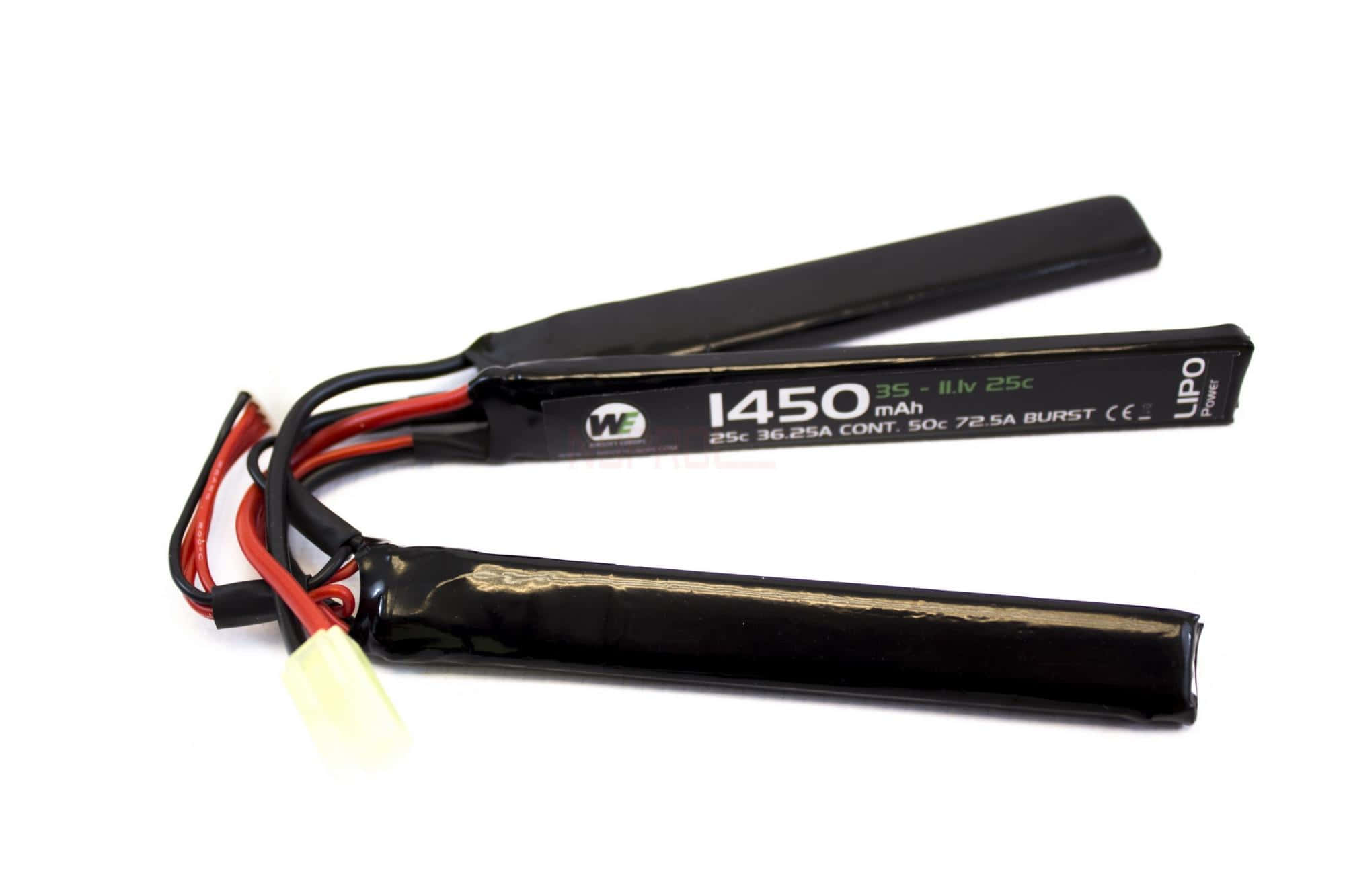 Batterie LiPo 3 éléments 11,1 v/1450 mAh 30C - Connecteurs Mini Tamiya