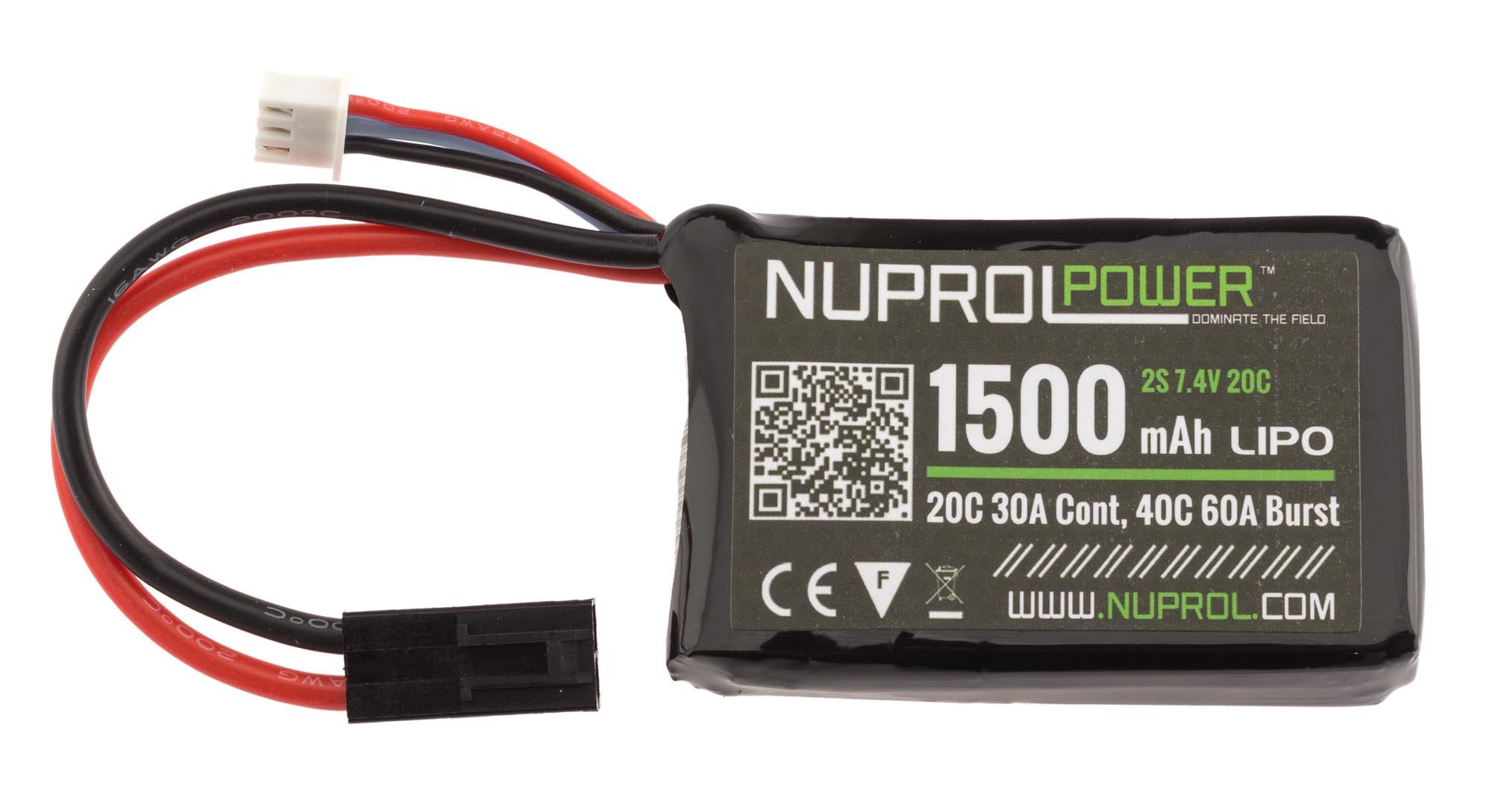 Batterie LiPo micro 7,4 v/1500 mAh - 1 stick - 1500 mAh 20C