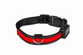 Collier Lumineux pour Chien EYENIMAL Light Collar USB Rechargeable - Collier rouge taille L
