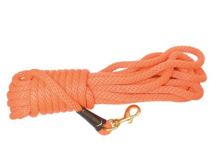 Longes d'entraînement orange pour chien - Country - Longe 15 m - Diamètre 1 cm