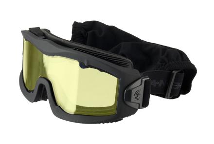 Masque série AERO Thermal noir jaune - Verre Jaune - Lancer Tactical