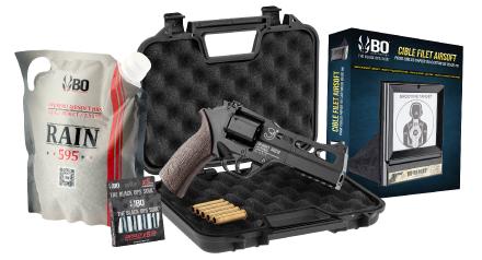 Pack Airsoft revolver CO2 CHIAPPA RHINO 50DS + Co2 + billes + cible + mallette - Chiappa Loisirs