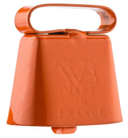 Sonnaillon orange fluo - Hélen Baud - 4cm
