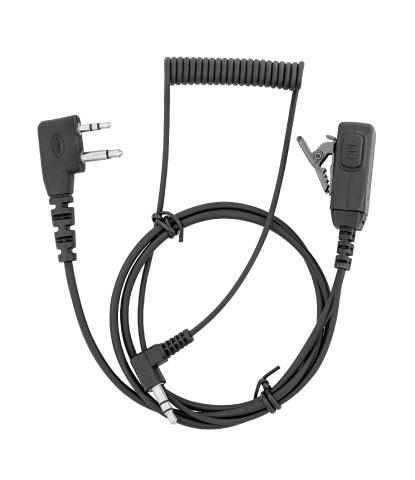 Câble de liaison Talkie G9 - Casque Peltor avec micro intégré. - Câble compatible G9 avec prise 2 pin Peltor