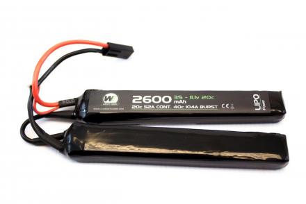 Batterie LiPo 2 éléments 7,4 v/2600 mAh - Nuprol