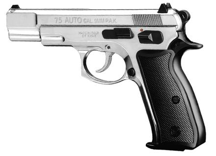 Pistolet 9 mm à blanc Chiappa CZ75 W nickelé - Pistolet à blanc Chiappa CZ75 W nickelé