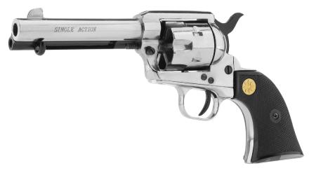 Revolver 9 mm à blanc Chiappa Colt SA73 nickelé - Revolver à blanc Chiappa Colt SA73 nickelé
