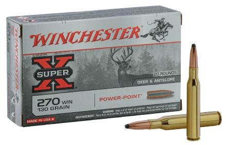 Munition grande chasse Winchester Cal. 270 win - Balle Power Max Bonded