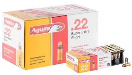 Munition .22 Courte balle pleine cuivrée - Aguila - 22Lr Aguila courte