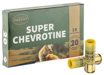 Cartouches Prevot super chevrotine - Cal. 20/70 - 20/70 - 21 Grains 