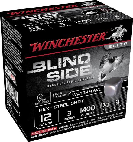 Cartouches Winchester Blind Side - Cal. 12/70, 12/76 & 12/89 - BLIND SIDE  Cal.12-76, 39 gr, N°3