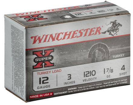 Cartouches Winchester Super X Turkey  plomb cuivré - Cal. 12/76