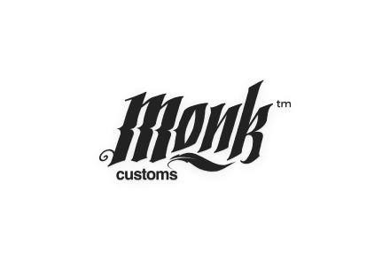 MONK Customs' Decal - Blanc