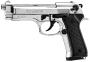 Pistolet 9 mm à blanc Chiappa 92 nickelé - Pistolet à blanc Chiappa 92 nickelé