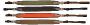 Bretelle droite néoprène pour carabine à boucle standard - Niggeloh - Orange