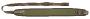 Bretelle droite néoprène pour carabine avec attache rapide - Vert