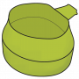 Gobelet pliable Fold-A-Cup 250 ml - Tasse Lime